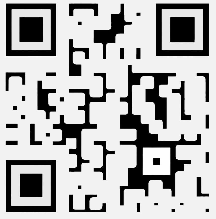 QR code to the contact page at Streckkodscenter